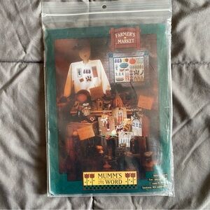 VTG 1994 Mumm’s the Word Farmer’s Market Quilt Wall Hanging Sweatshirt Pattern